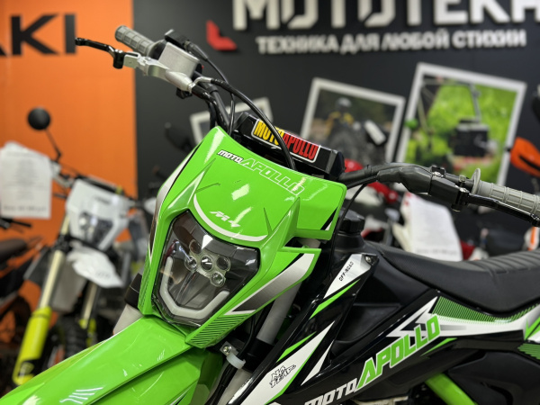 Мотоцикл кроссовый / эндуро Moto Apollo (Мото Аполло) M4 300 EFI (175FMN PR5) зеленый | Мототека