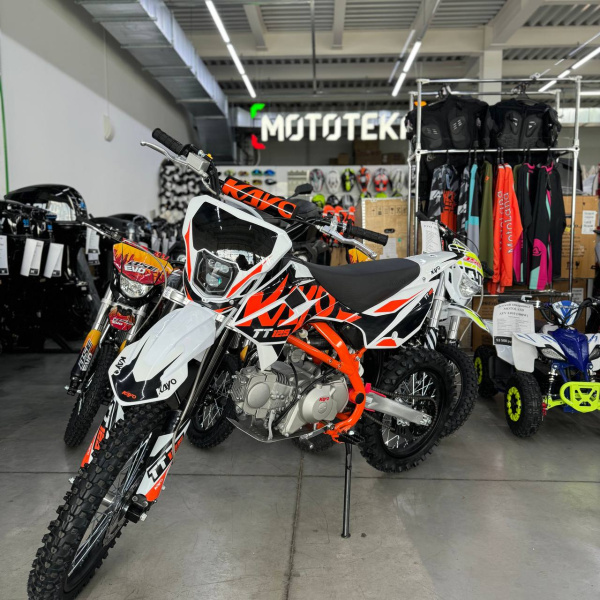 Питбайк KAYO (Кайо) BASIC K125EM 17/14 KRZ (механ. сцепл.. эл. стартер 2024 г.) | Мототека